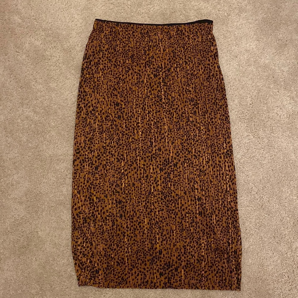 Leopard Print Maeve Anthropologie Skirt